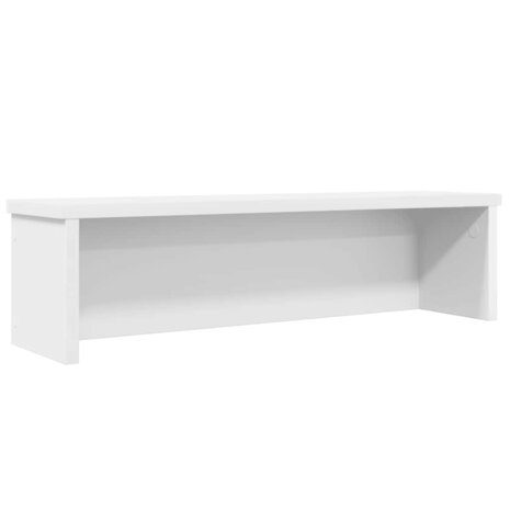Keukenrek stapelbaar 60x15x16 cm bewerkt hout wit 1