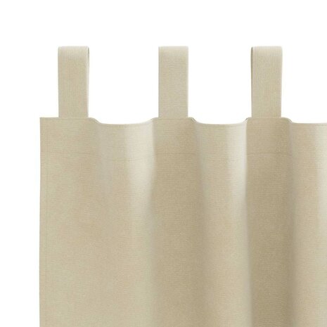 Verduisterende gordijnen 2 pcs Cr&egrave;me 140 x 175 cm Fluweel 5