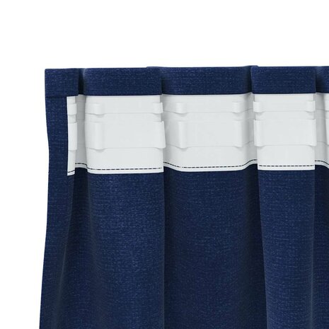 Verduisterende gordijnen 2 pcs Donkerblauw 140 x 140 cm Fluweel 5