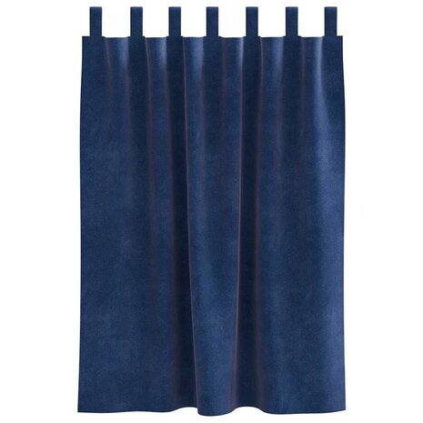 Verduisterende gordijnen 2 pcs Donkerblauw 140 x 140 cm Fluweel 4