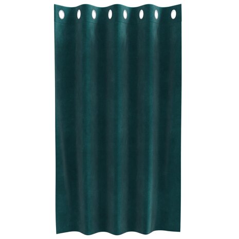 Verduisterende gordijnen 2 pcs Donkergroen 140 x 140 cm Fluweel 4