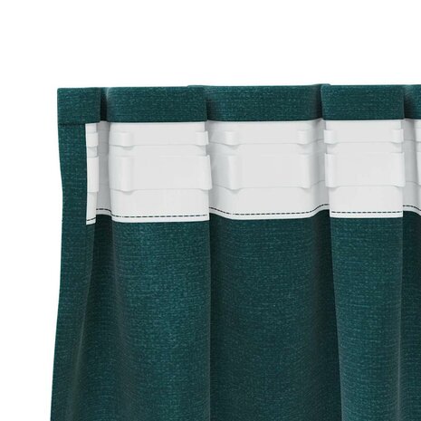 Verduisterende gordijnen 2 pcs Donkergroen 140 x 140 cm Fluweel 5