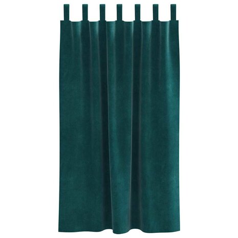 Verduisterende gordijnen 2 pcs Donkergroen 140 x 175 cm Fluweel 4
