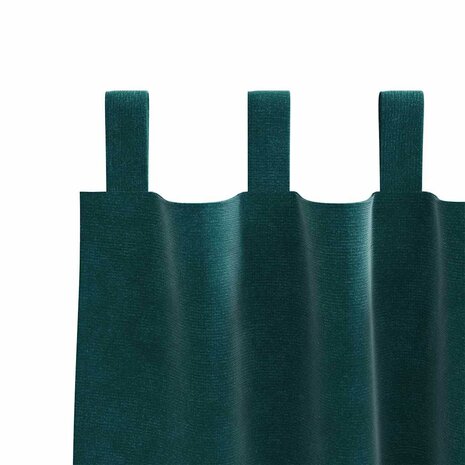 Verduisterende gordijnen 2 pcs Donkergroen 140 x 175 cm Fluweel 5