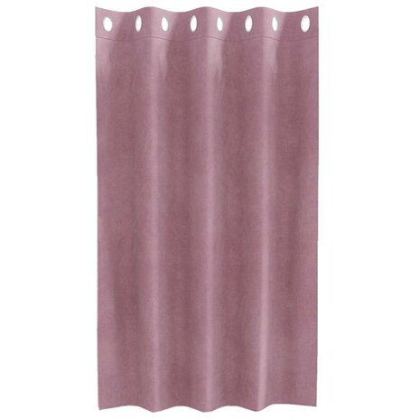 Verduisterende gordijnen 2 pcs Donkerroze 140 x 140 cm Fluweel 4