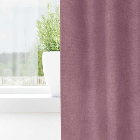 Verduisterende gordijnen 2 pcs Donkerroze 140 x 175 cm Fluweel 3
