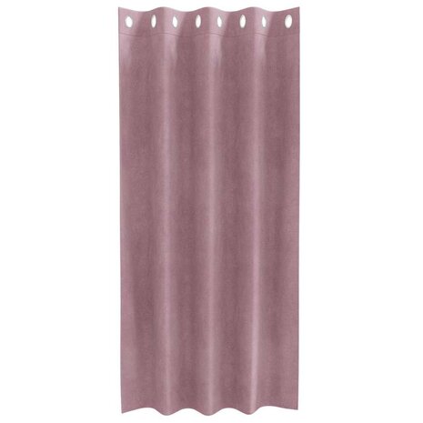 Verduisterende gordijnen 2 pcs Donkerroze 140 x 175 cm Fluweel 4