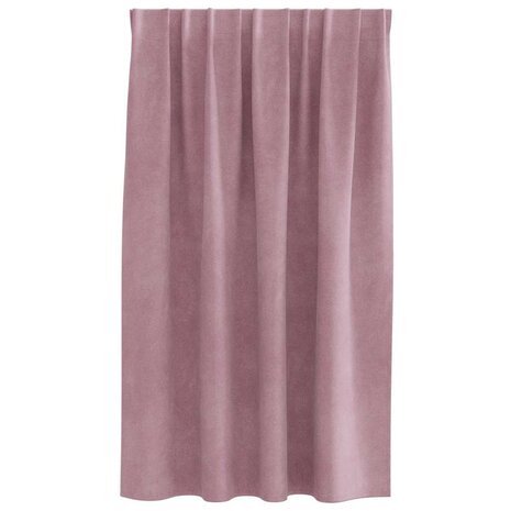 Verduisterende gordijnen 2 pcs Donkerroze 140 x 140 cm Fluweel 4