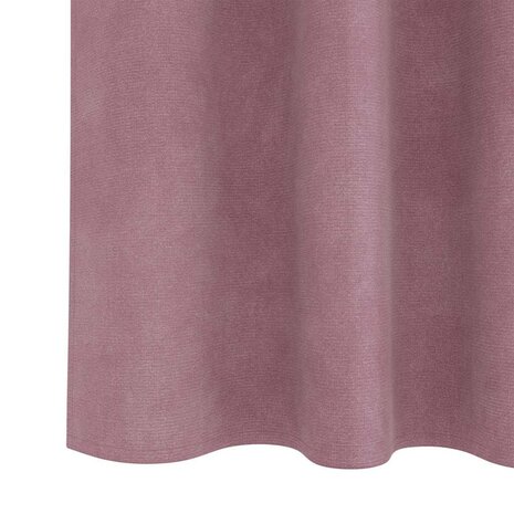 Verduisterende gordijnen 2 pcs Donkerroze 140 x 140 cm Fluweel 6