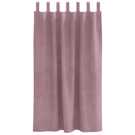 Verduisterende gordijnen 2 pcs Donkerroze 140 x 175 cm Fluweel 4