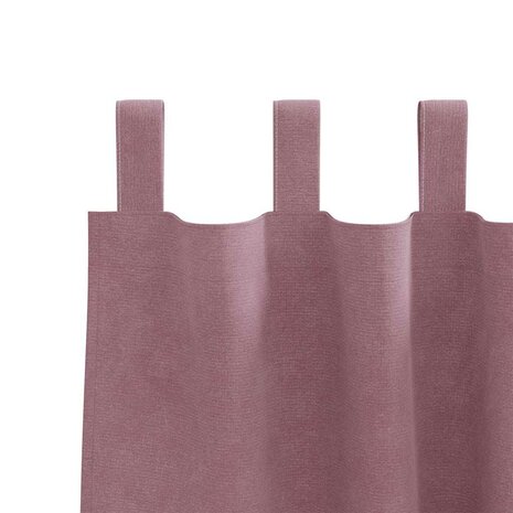 Verduisterende gordijnen 2 pcs Donkerroze 140 x 260 cm Fluweel 5