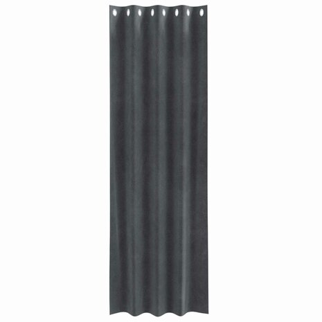 Verduisterende gordijnen 2 pcs Lichtgrijs 140 x 260 cm Fluweel 4