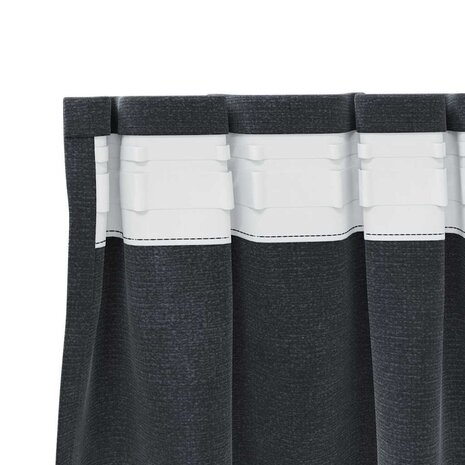 Verduisterende gordijnen 2 pcs Lichtgrijs 140 x 175 cm Fluweel 5