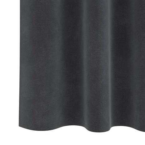 Verduisterende gordijnen 2 pcs Lichtgrijs 140 x 175 cm Fluweel 6