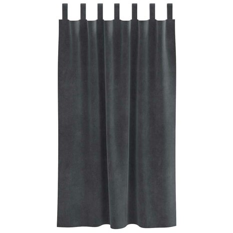 Verduisterende gordijnen 2 pcs Lichtgrijs 140 x 175 cm Fluweel 4