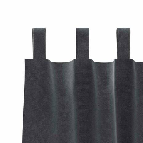 Verduisterende gordijnen 2 pcs Lichtgrijs 140 x 175 cm Fluweel 5