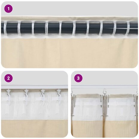 Verduisterende gordijnen 2 pcs Mosterdgeel 140 x 140 cm Fluweel 7