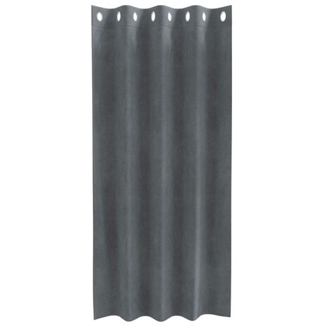 Verduisterende gordijnen 2 pcs Lichtgrijs 140 x 175 cm Fluweel 4