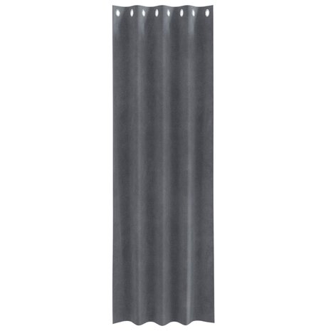 Verduisterende gordijnen 2 pcs Lichtgrijs 140 x 245 cm Fluweel 4