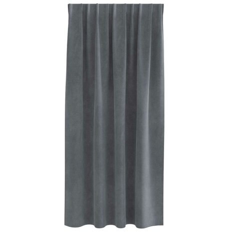 Verduisterende gordijnen 2 pcs Lichtgrijs 140 x 175 cm Fluweel 4