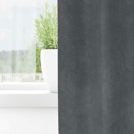 Verduisterende gordijnen 2 pcs Lichtgrijs 140 x 245 cm Fluweel 3