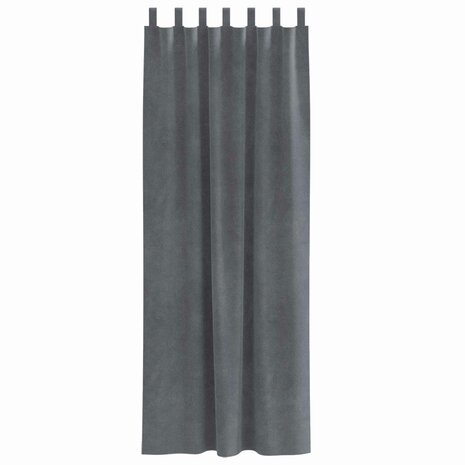 Verduisterende gordijnen 2 pcs Lichtgrijs 140 x 260 cm Fluweel 4