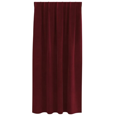 Verduisterende gordijnen 2 pcs Wijnrood 140 x 175 cm Fluweel 4