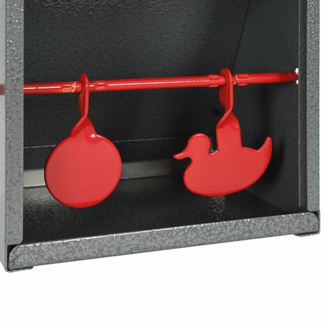 Schietkast met 2 targets rond en eendontwerp 3