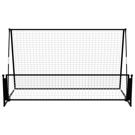 Voetbal rebounder/voetbaldoel 2-in-1 202x104x120 cm staal 3