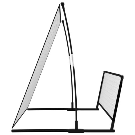 Voetbal rebounder/voetbaldoel 2-in-1 202x104x120 cm staal 4