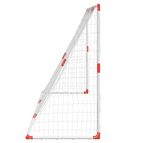 Kindervoetbaldoel met ballen 2-in-1 184x64x124 cm wit 6