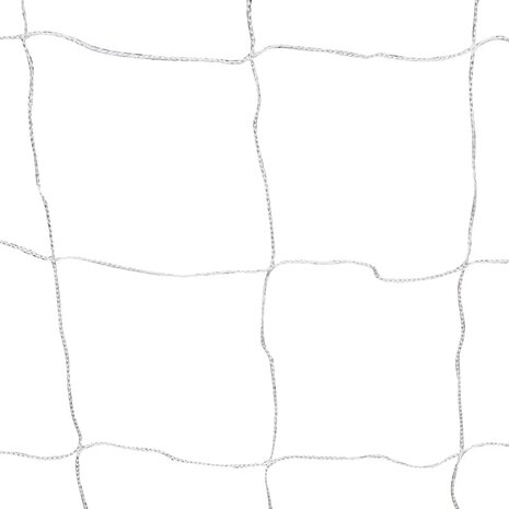 Voetbaldoel met net 182x61x122 cm staal wit 4