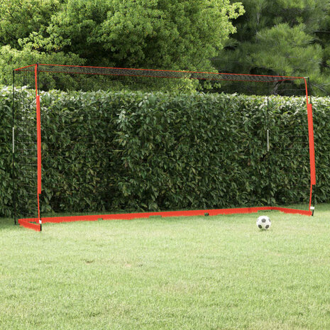 Voetbaldoel 366,5x91x183 cm staal 1