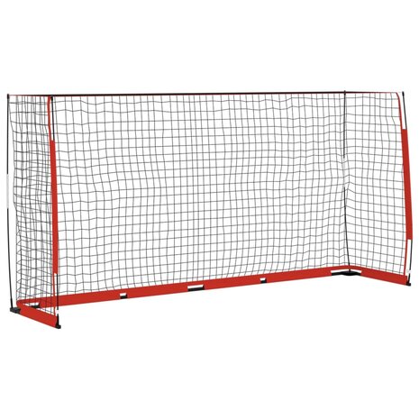 Voetbaldoel 366,5x91x183 cm staal 2