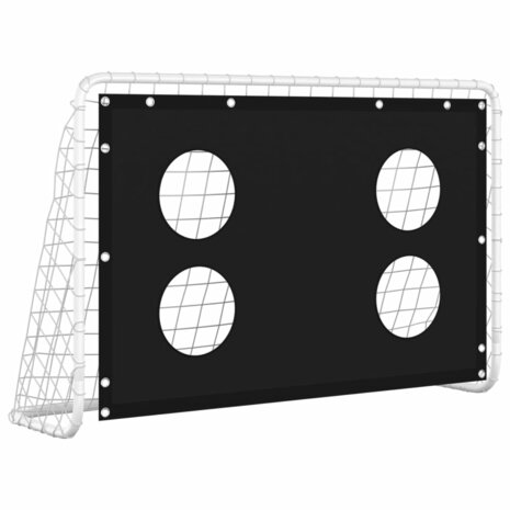 Voetbaldoeltrainingsdoel 184x61x122 cm staal 2