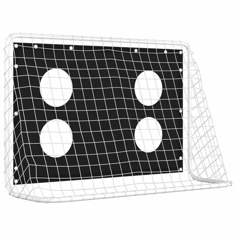 Voetbaldoeltrainingsdoel 184x61x122 cm staal 5