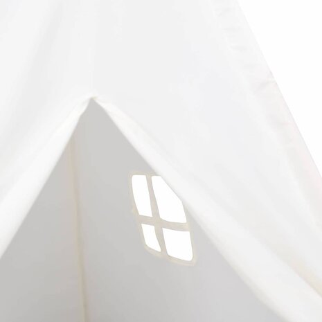 Tipi Tent Wit 120 x 120 x 150 cm Stof en Plastic 8