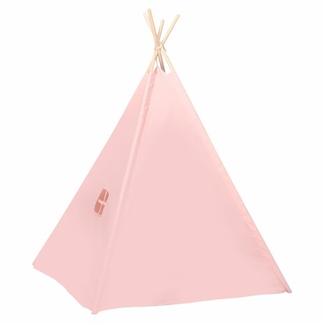 Kinder Tipi Tent met tas 120x120x150 cm peachskin roze 4