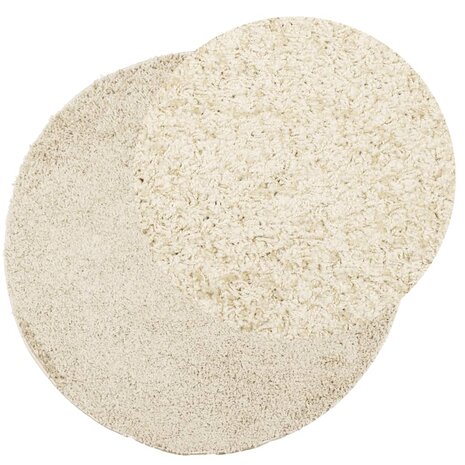 Vloerkleed PAMPLONA shaggy hoogpolig modern &Oslash; 160 cm goudkleur 3