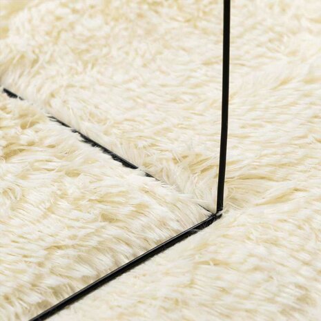 Hoogpolig vloerkleed NAVARRA 60x100 cm polyester cr&egrave;mekleurig 7