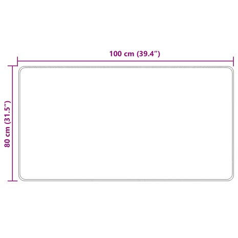 Vloerkleedloper MARSA Cr&egrave;me 100 x 80 cm Polyester en PVC 7