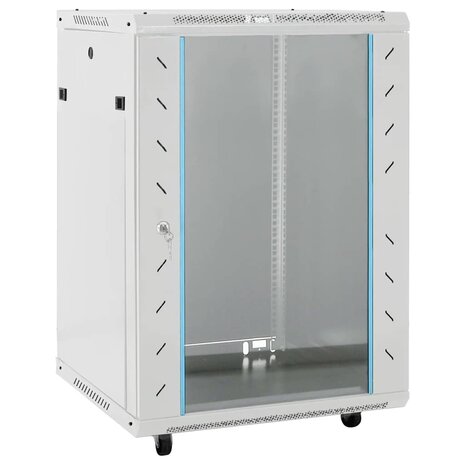 Netwerkkast 15U 19" IP20 60x45x86 cm grijs 1