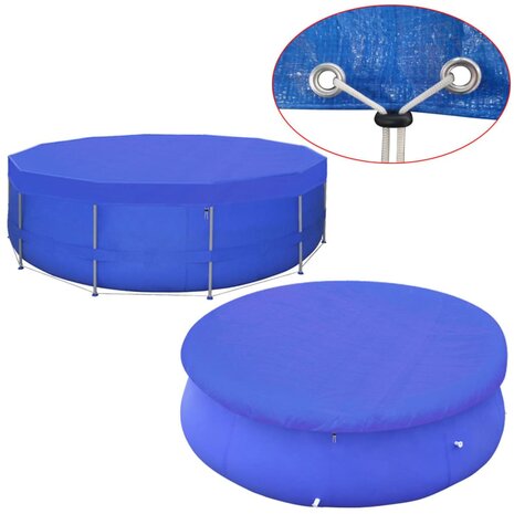 Zwembadhoes rond 90 g/m&sup2; 540 cm PE  6