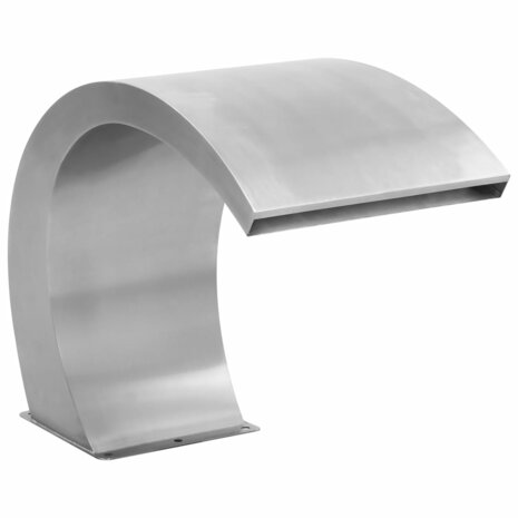 Zwembadfontein met LED's 30x60x45 cm roestvrij staal 3