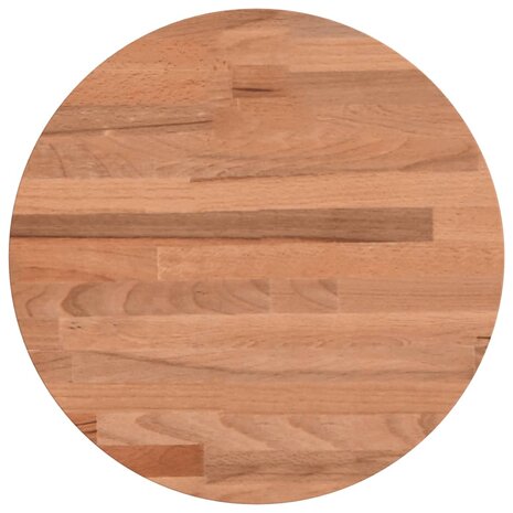 Tafelblad rond &Oslash;30x2,5 cm massief beukenhout 2