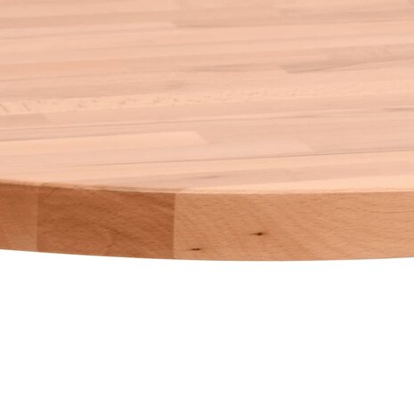 Tafelblad rond &Oslash;30x2,5 cm massief beukenhout 3