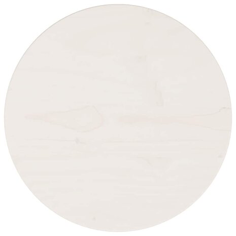 Tafelblad &Oslash;30x2,5 cm massief grenenhout wit 1