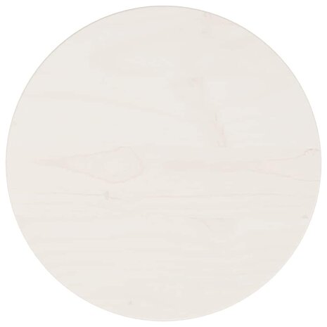 Tafelblad rond &Oslash;30x3 cm massief grenenhout wit 2
