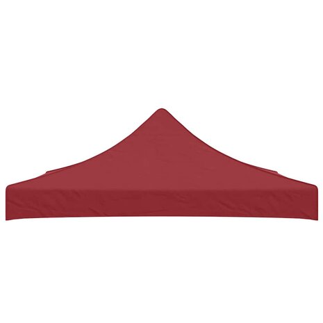 Partytentdak 270 g/m&sup2; 3x3 m bordeauxrood 3