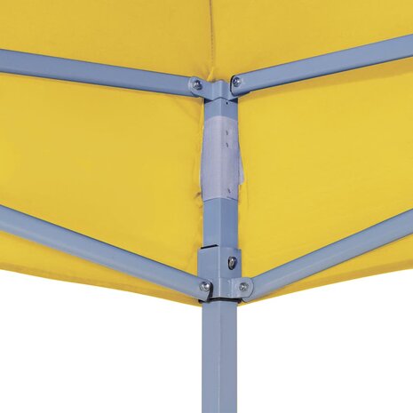Partytentdak 270 g/m&sup2; 3x3 m geel 4